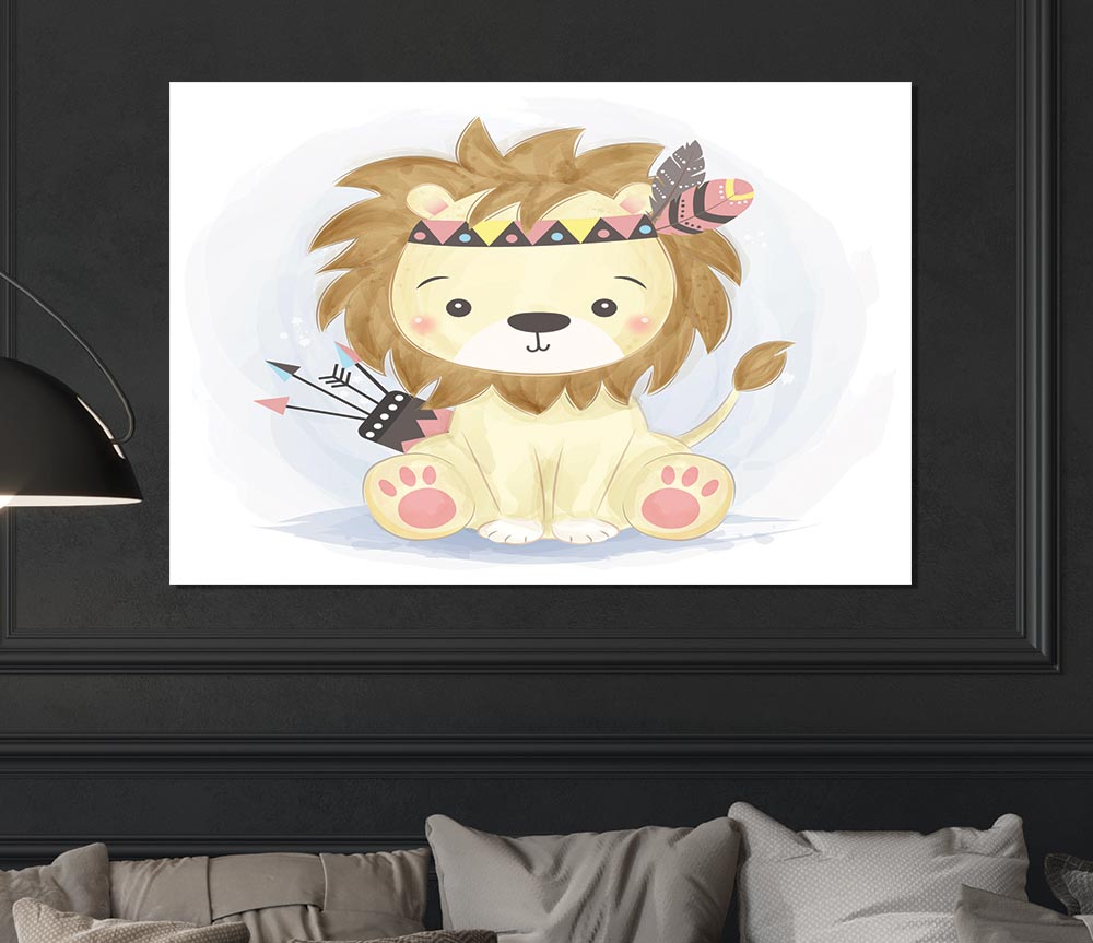 The Little Lion Archer Print Poster Wall Art