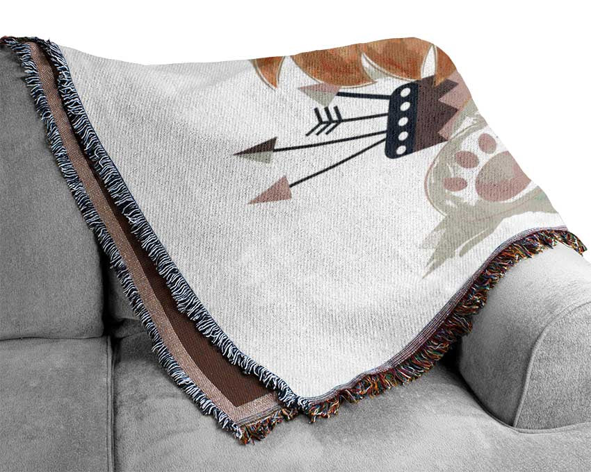 The Little Lion Archer Woven Blanket