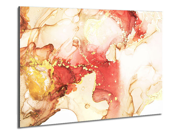 The Pink Glitter Wave Metal Print