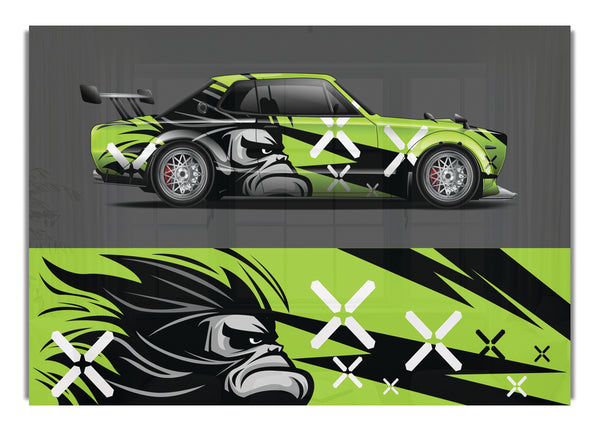 The Green Race Car
