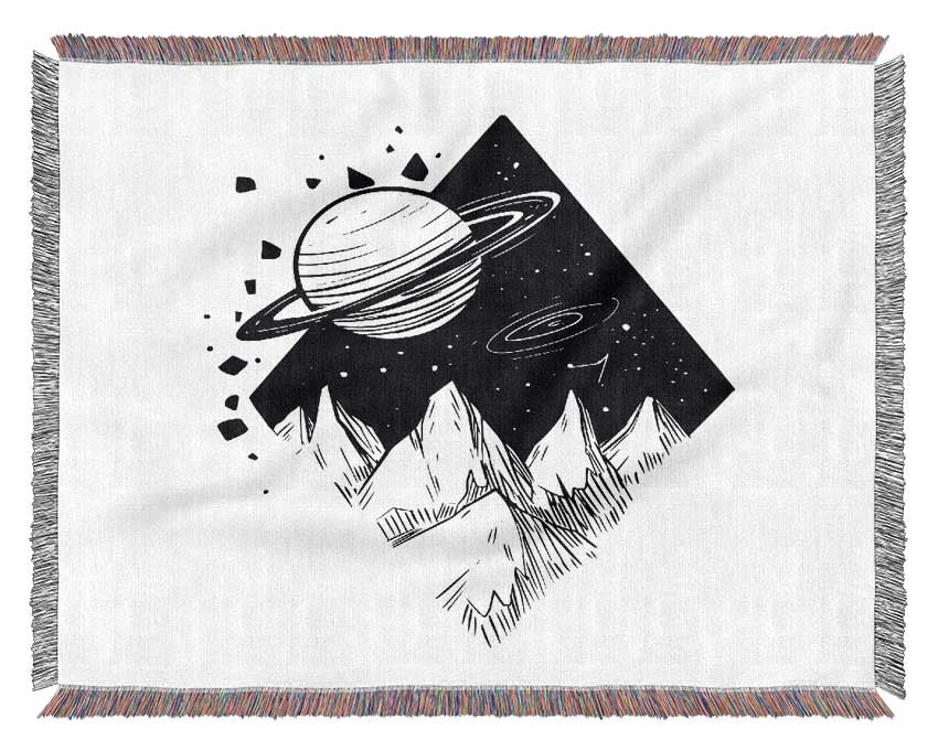 The Diamond Planet Void Woven Blanket