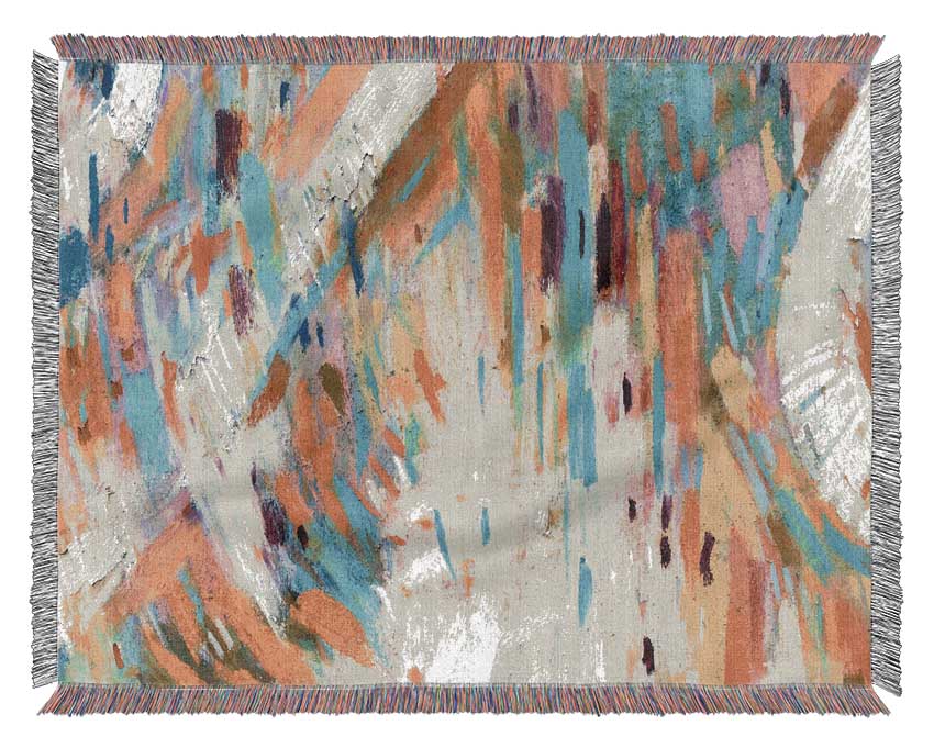 Strikes Of Pastels Woven Blanket