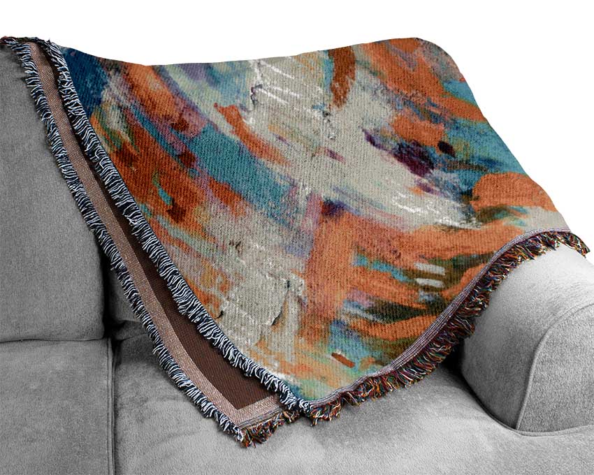 Strikes Of Pastels Woven Blanket