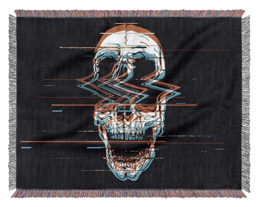 The Fuzzy Skull Woven Blanket