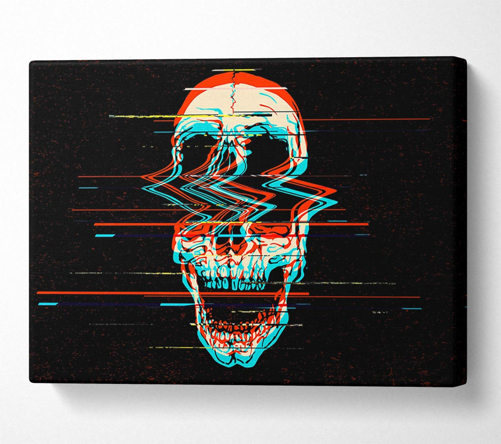 Picture of The Fuzzy Skull Canvas Print Wall Art