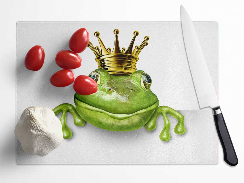The King Frog Glass Chopping Board