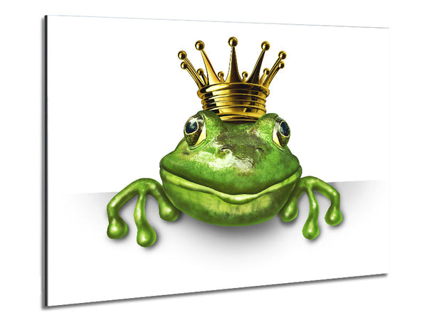 The King Frog Metal Print