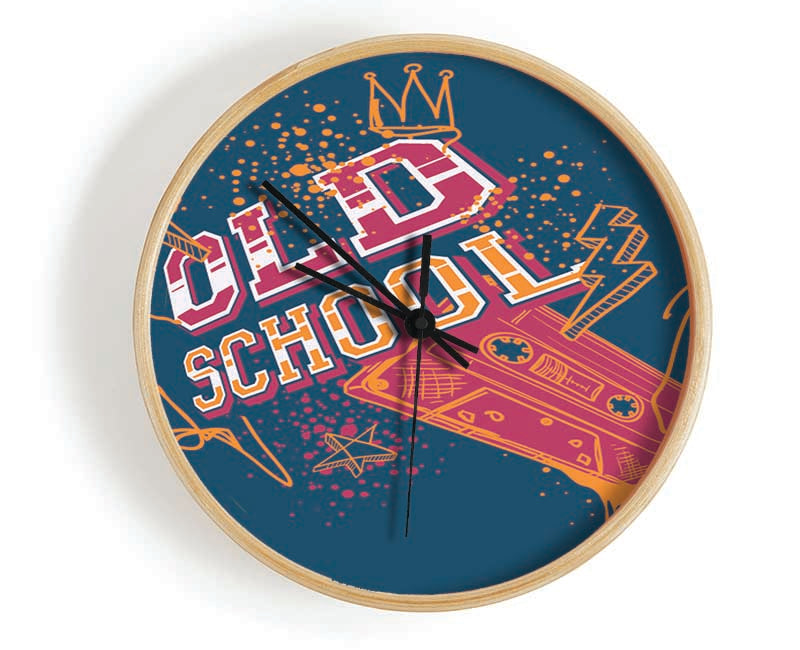 Old School Type Clock - Wallart-Direct UK