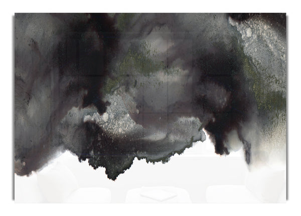 Schwarz auf weiß abstrakte Wolke