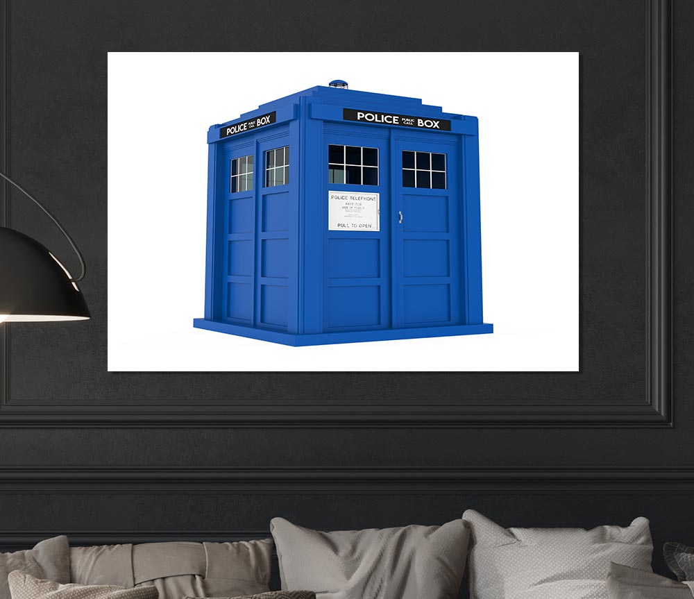 The Blue Police Box Britain Print Poster Wall Art