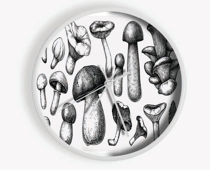 The Toadstool Collection Clock - Wallart-Direct UK