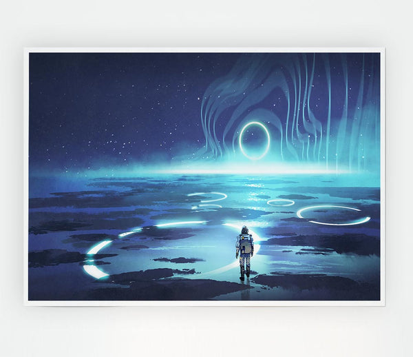 Adventure Waits In The Cosmos Print Poster Wall Art