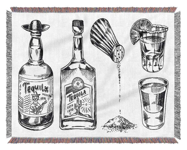 Get The Tequilas In Woven Blanket