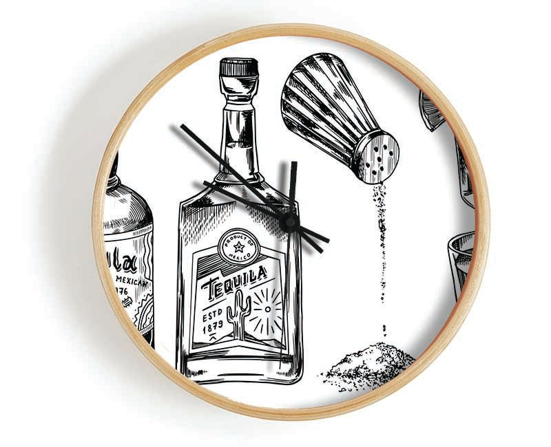 Get The Tequilas In Clock - Wallart-Direct UK