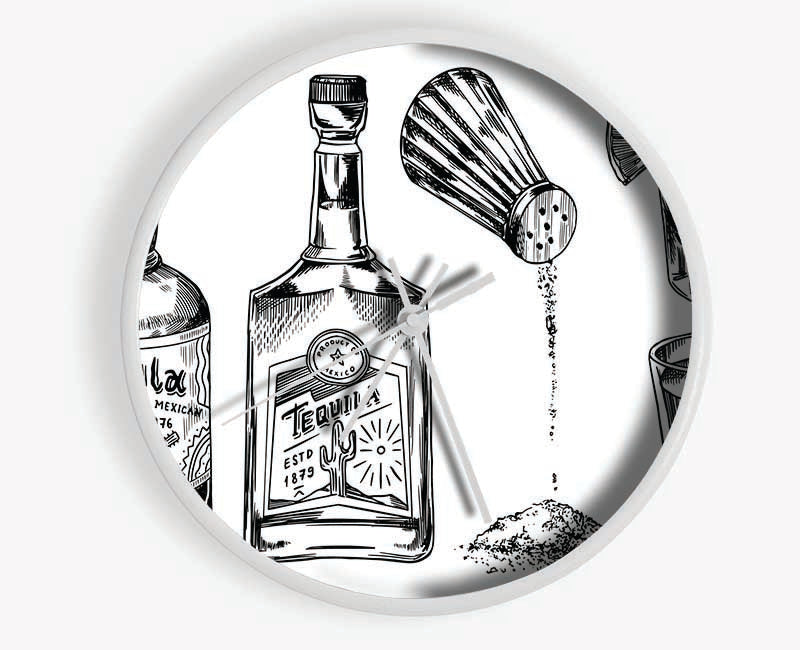 Get The Tequilas In Clock - Wallart-Direct UK