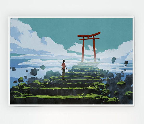 The Sky Temple Print Poster Wall Art