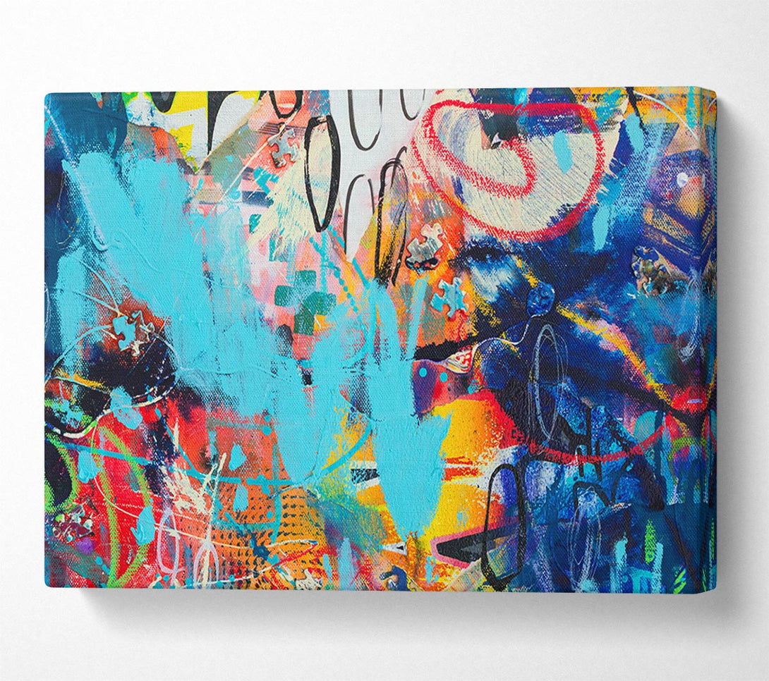 Picture of Graffiti Layers Canvas Print Wall Art