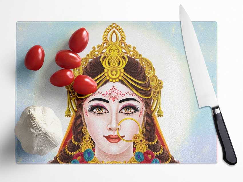 Indian Princess Glass Chopping Board
