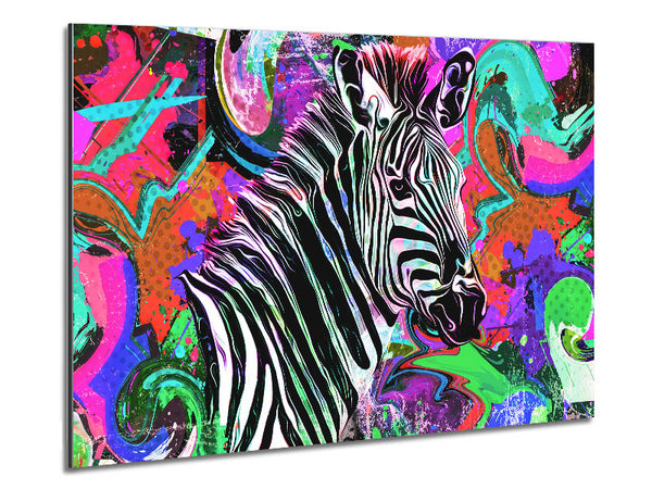 The Urban Zebra Metal Print