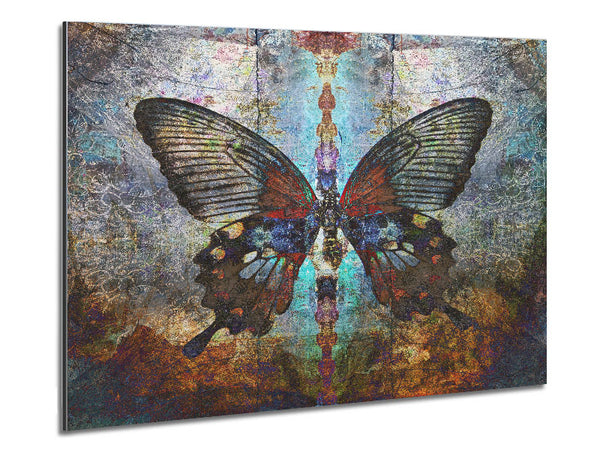 The Eroded Butterfly Metal Print