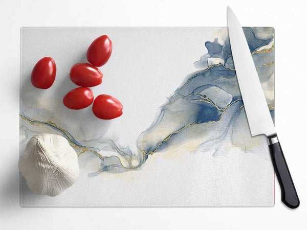 Grey Glitter Smoke Glass Chopping Board
