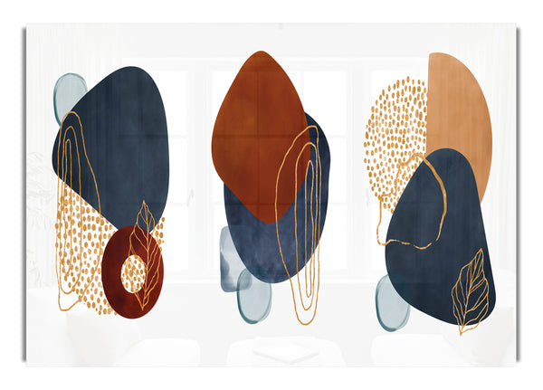 Three Abstract Shapes Decor