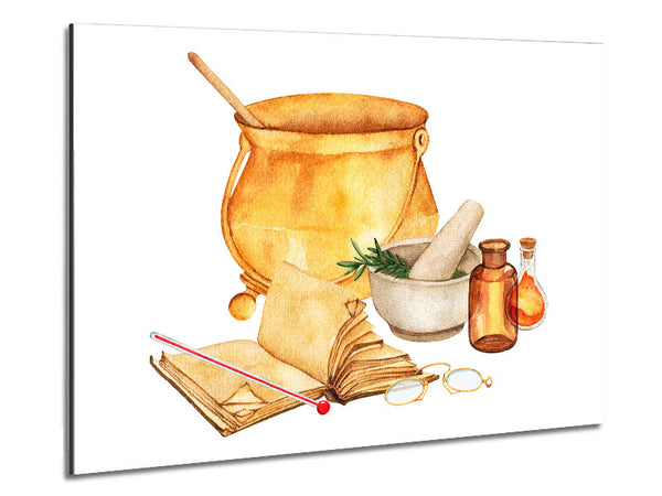 The Kitchen Recipe Metal Print