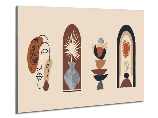 The Bohemian Modern Decor Metal Print