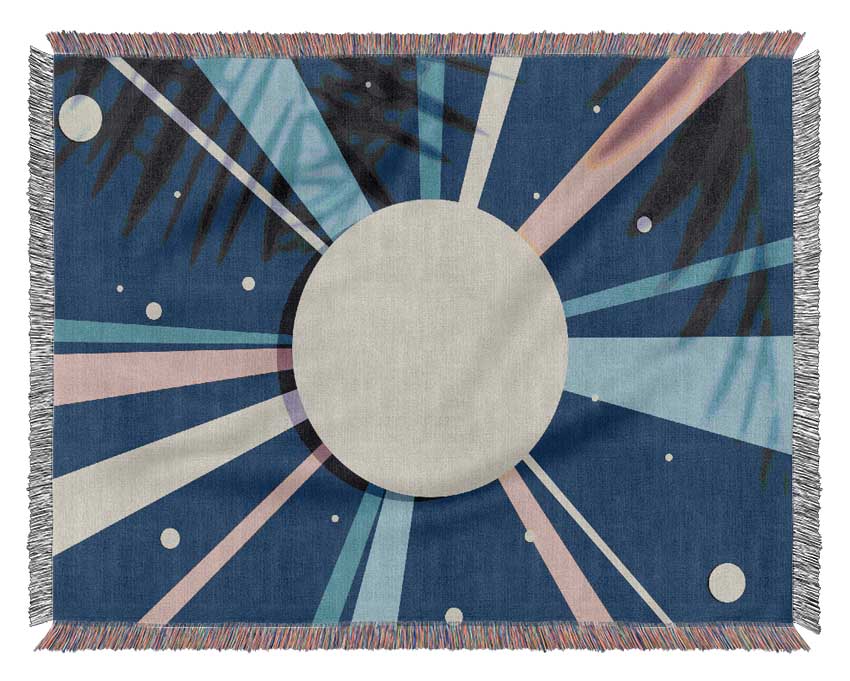 The Sun In Space Woven Blanket