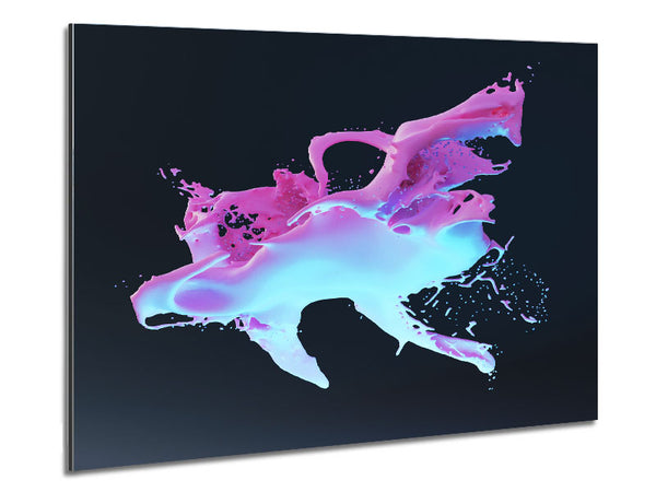 Milkshake Splash Metal Print