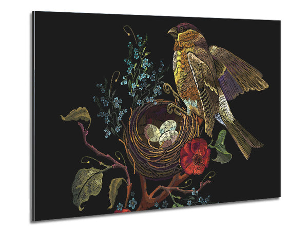 The Beautiful Birds Nest Metal Print