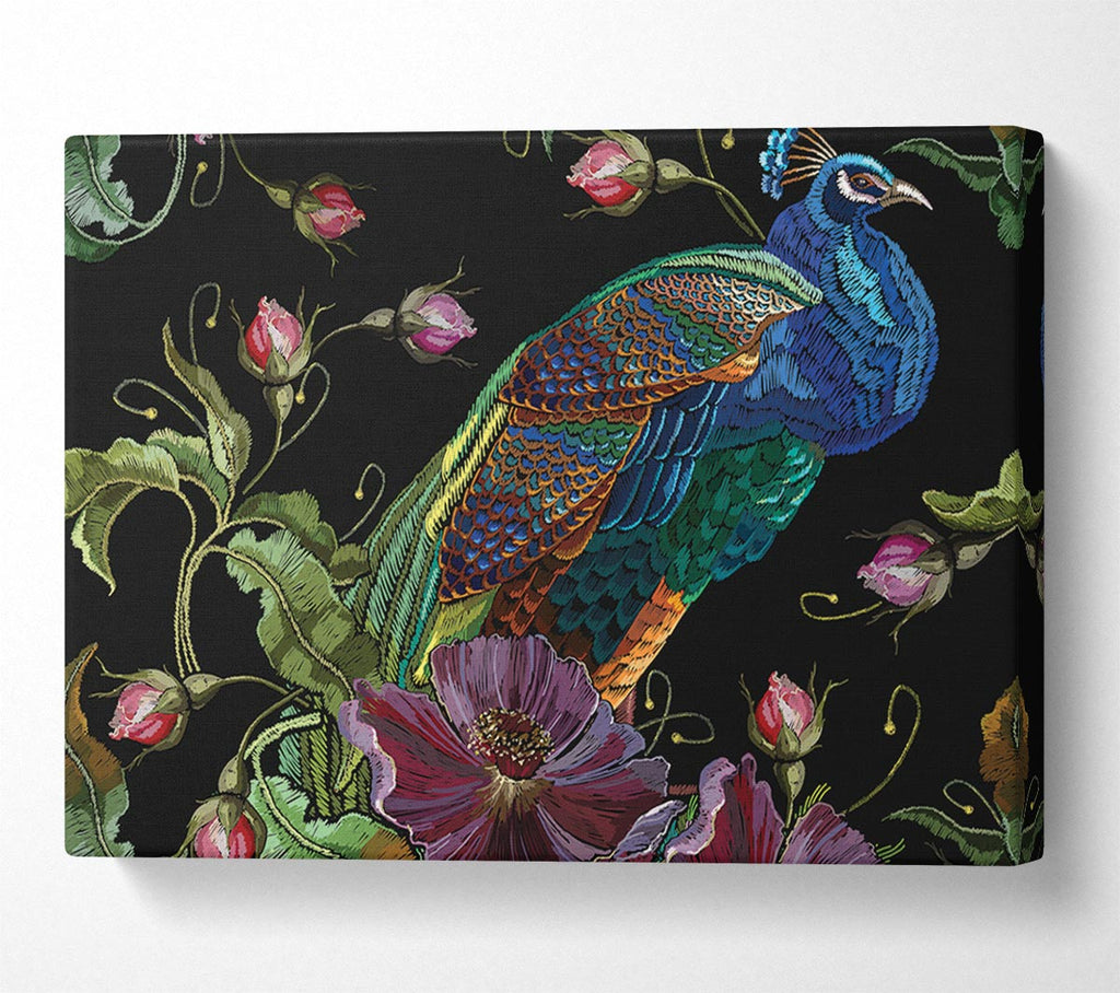 Picture of The Beautiful Peacock Nest Canvas Print Wall Art