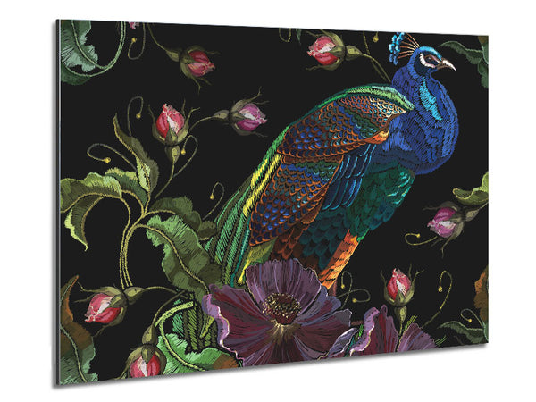 The Beautiful Peacock Nest Metal Print