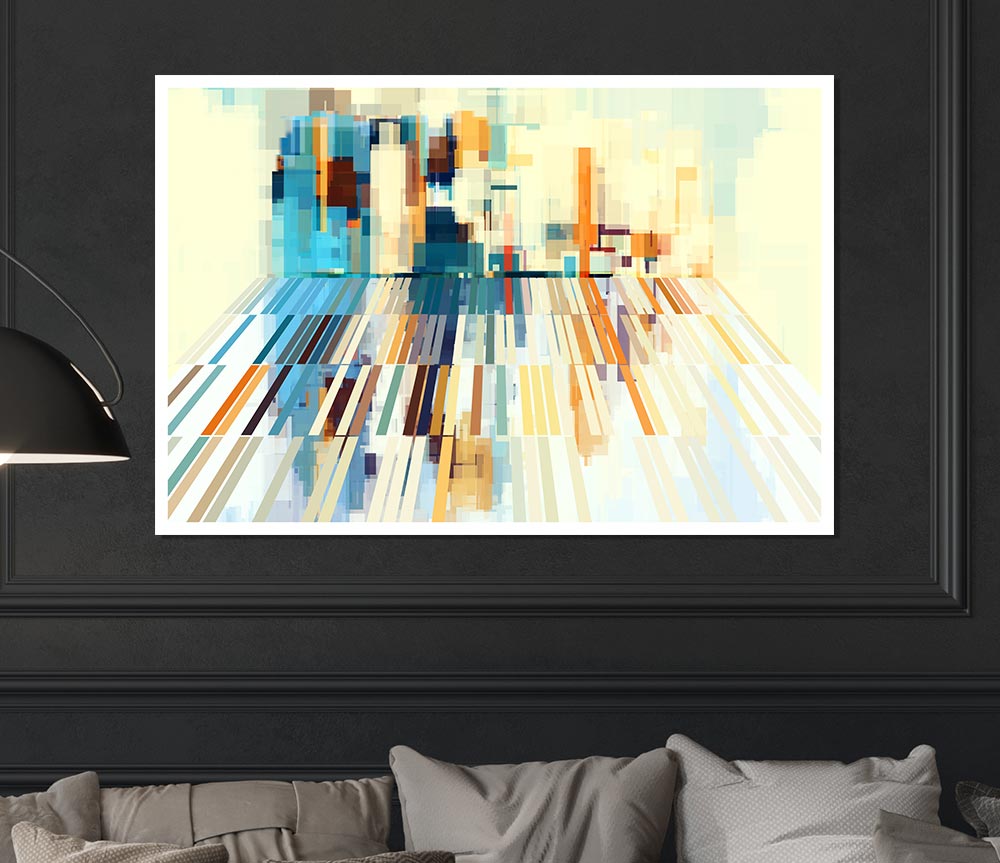 The Abstract Living Room Print Poster Wall Art