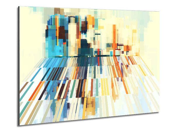 The Abstract Living Room Metal Print