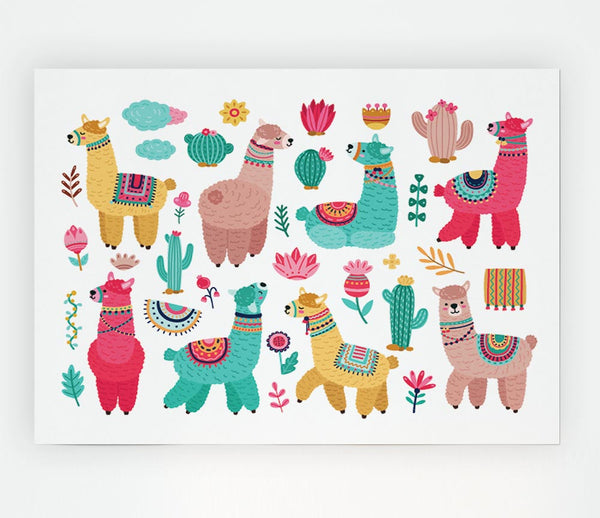 The Alpaca Collection Print Poster Wall Art
