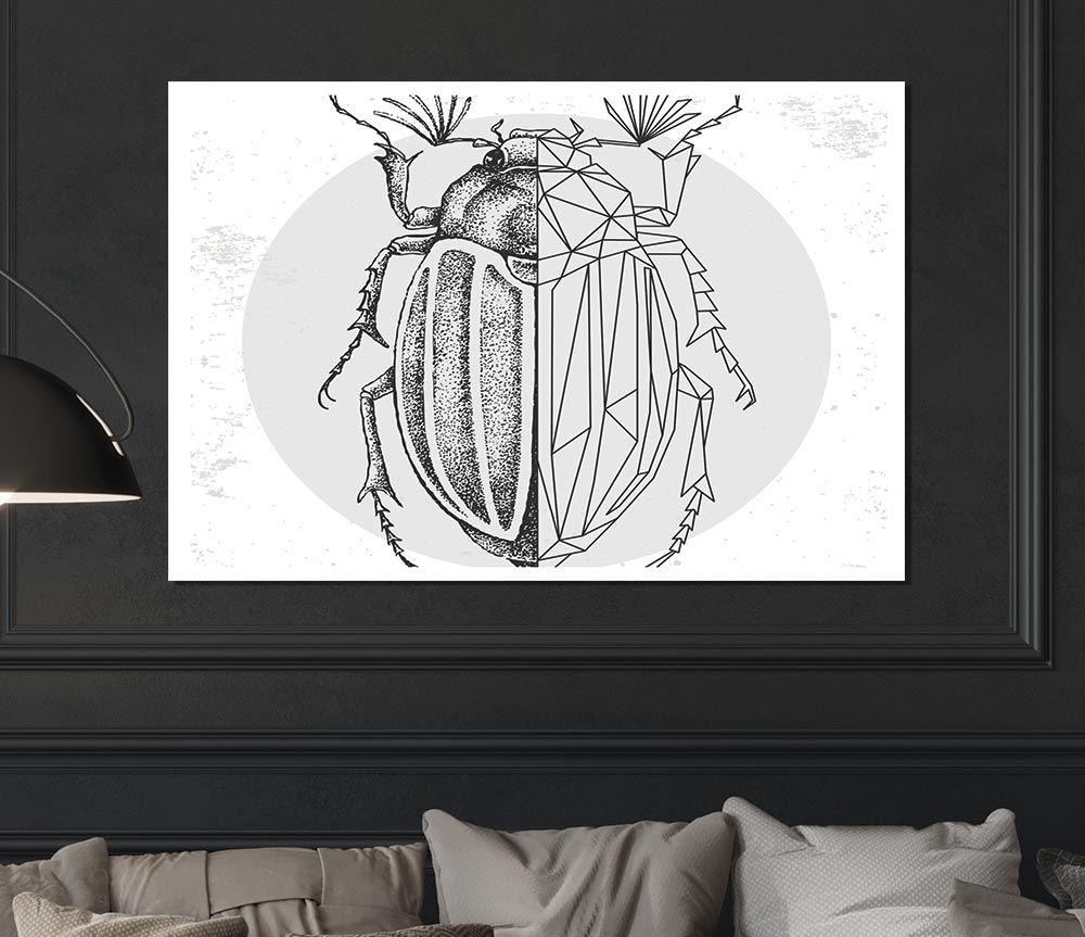 The Beetle Sketch Print Poster Wall Art