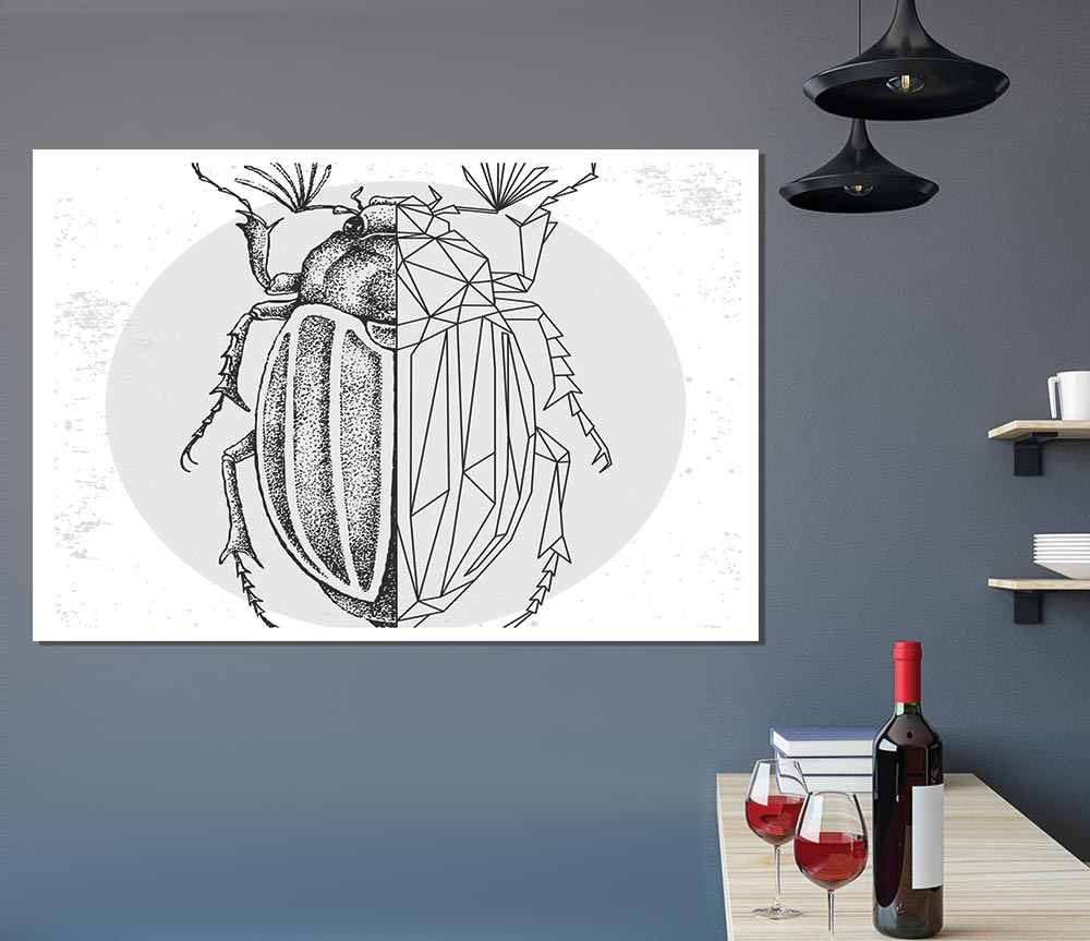 The Beetle Sketch Print Poster Wall Art