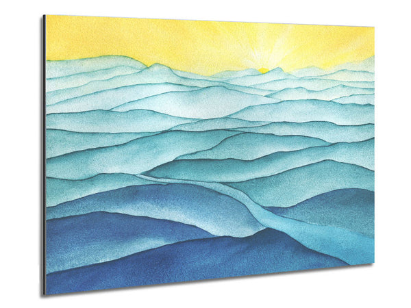 The Gentle Ripple Waves Metal Print
