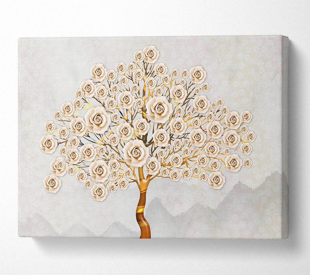 Picture of Huge Rose Tree Canvas Print Wall Art