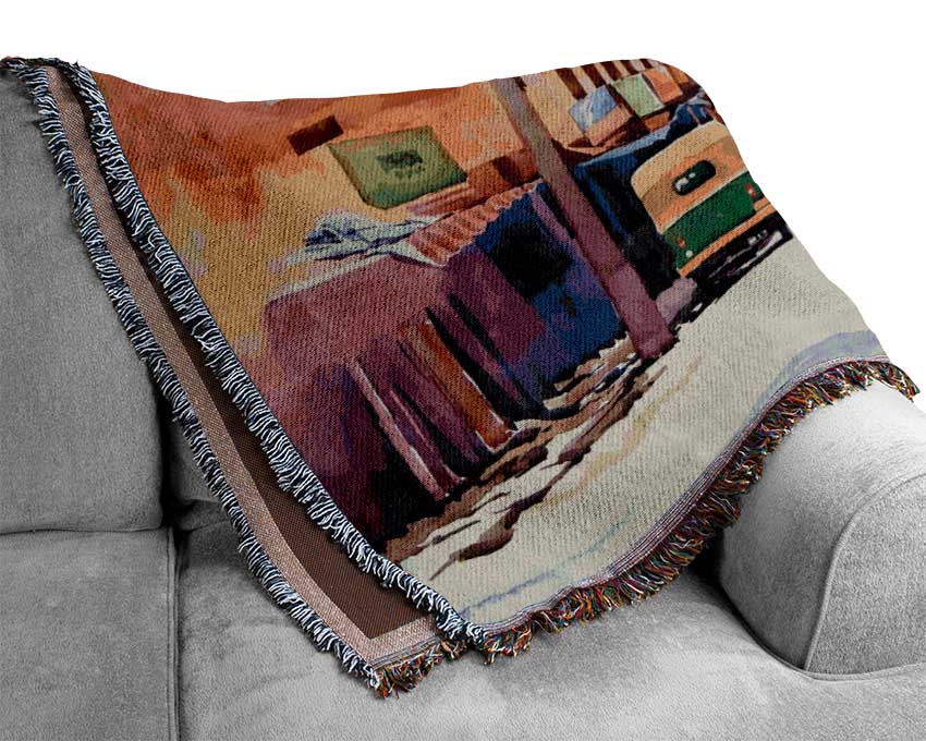 The Little Quiet Village Woven Blanket