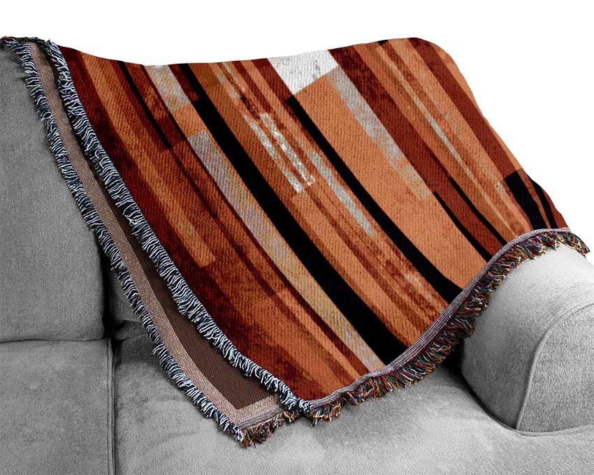 Red Line Drop Woven Blanket