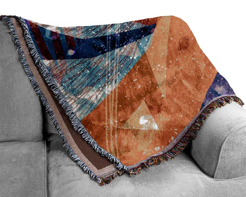 Triangles Of Life Pattern Woven Blanket