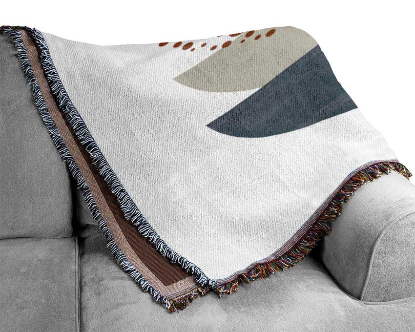 Three Semicircles Of Art Woven Blanket