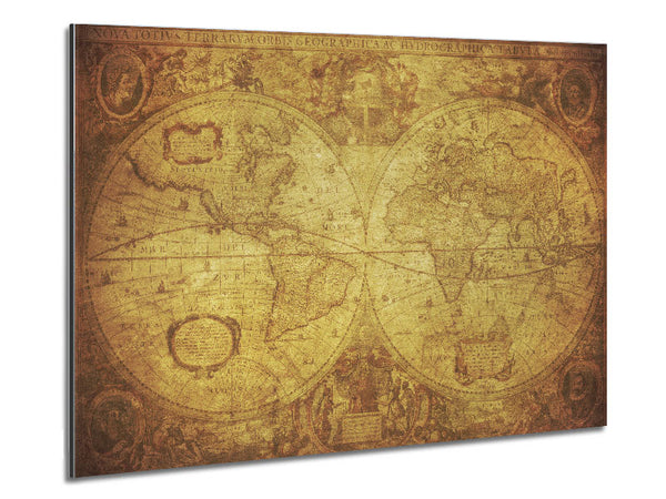 Die Karte der Welt Vintage