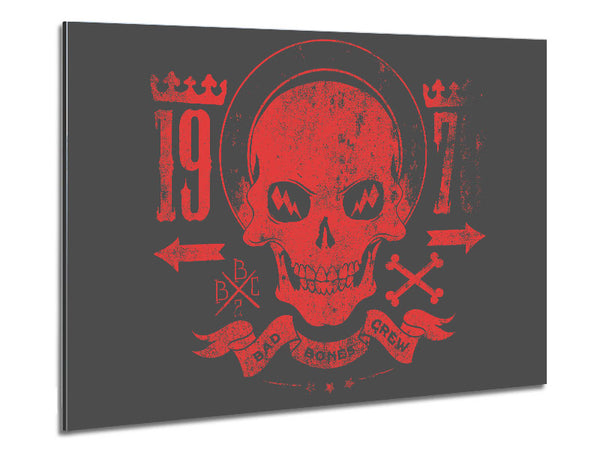 Retro Skull Red