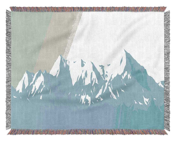 The Blue Mountain Snow Woven Blanket