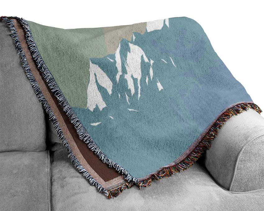 The Blue Mountain Snow Woven Blanket