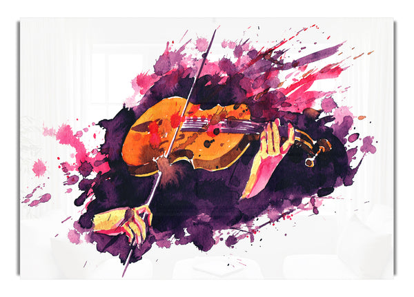 Playing The Violin Splatter