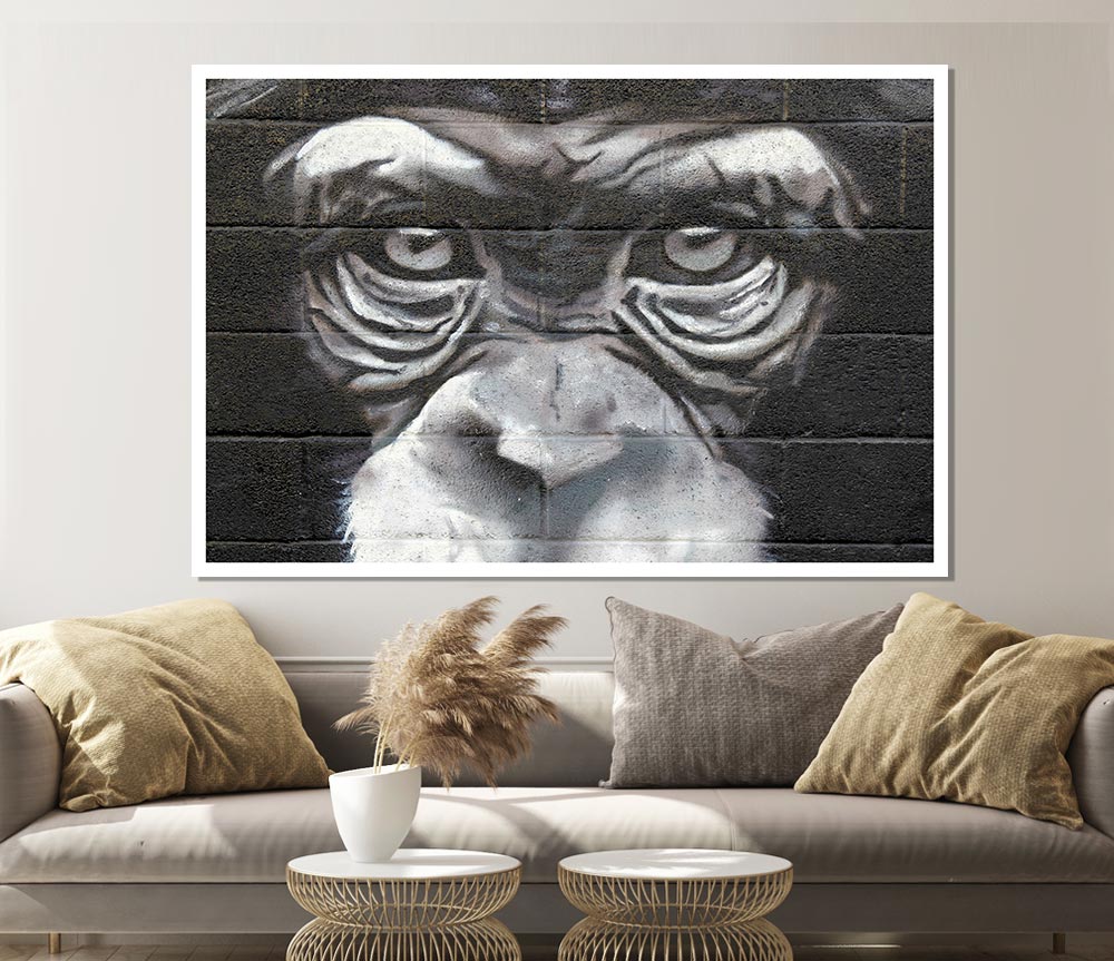 The Chimp Eyes Print Poster Wall Art